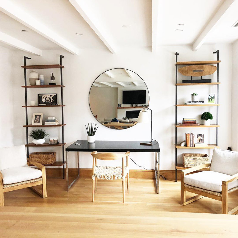 Modern Rustic Office Design Photo by AllModern